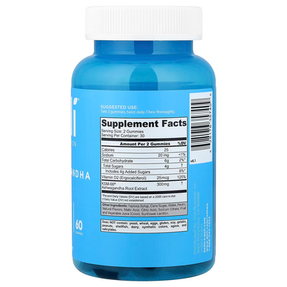 Gomitas Goli de Ashwagandha y Vitamina D