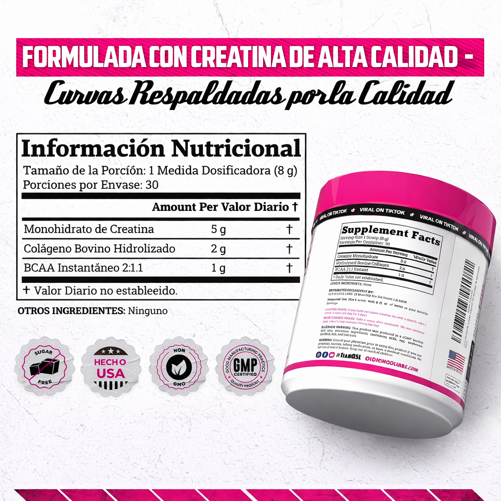 Old School - Creatina Para Mujeres X 1 unidad