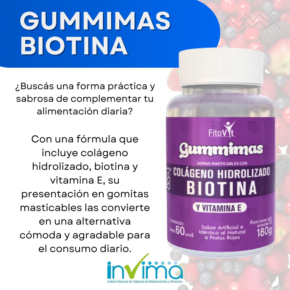 Gomitas de Colágeno y Biotina