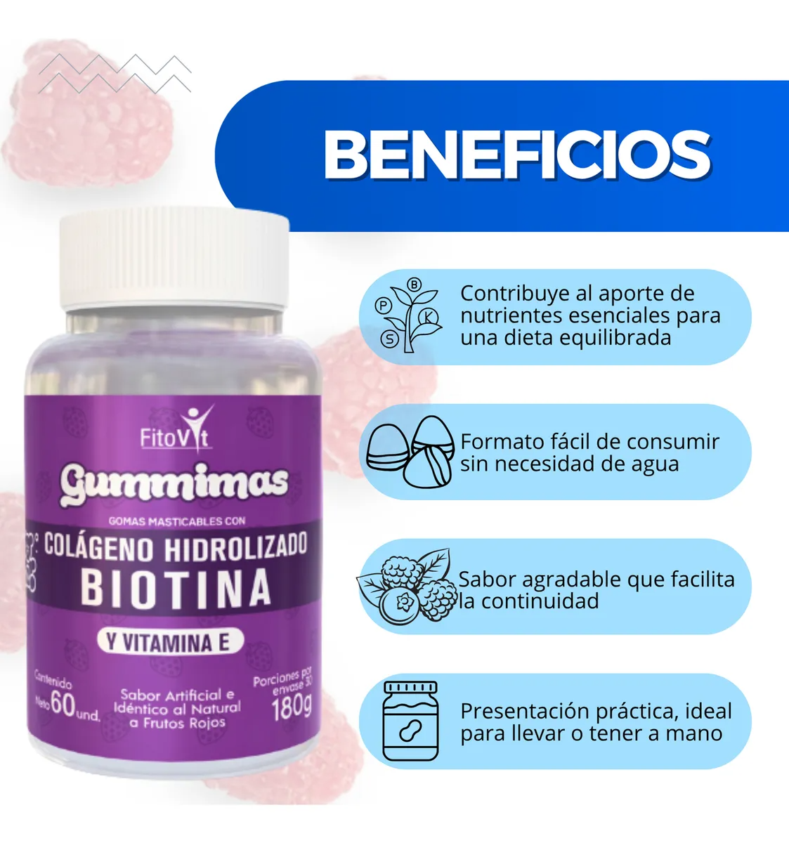 Gomitas de Colágeno y Biotina