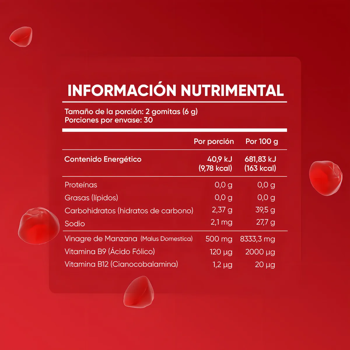 Gomitas Goli Vinagre de Manzana