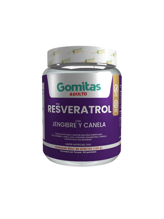 Gomitas de Resveratrol con Jengibre y Canela