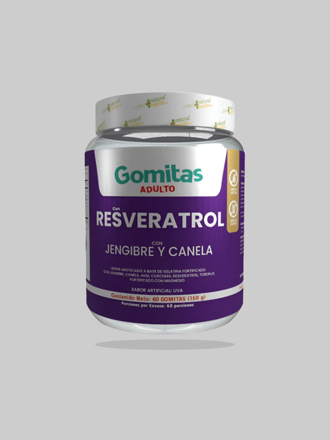 Gomitas de Resveratrol con Jengibre y Canela