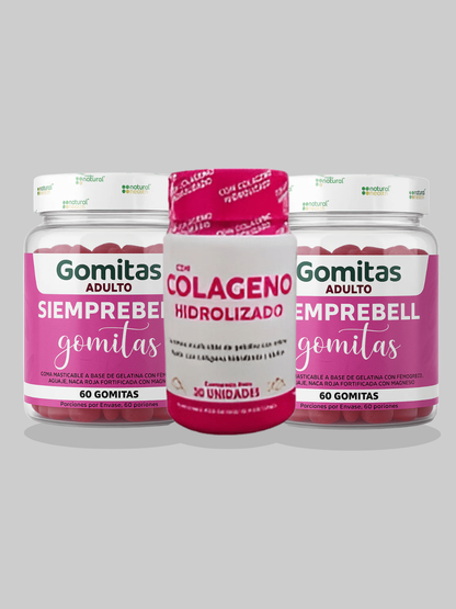 Gomitas Siemprebell X 2 unidades +  Colágeno Hidrolizado X 30 Cápsulas