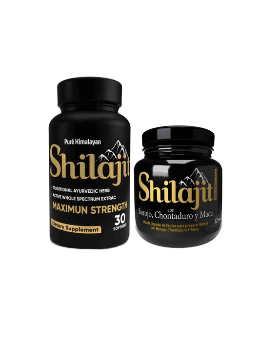 Combo - Shilajit Jalea X 1 unidad  + Shilajit En Cápsulas Frasco X 1 unidad