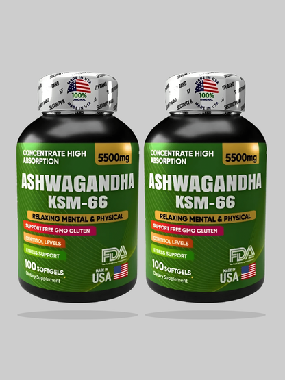 Ashwagandha Original KSM66 X 2 unidades
