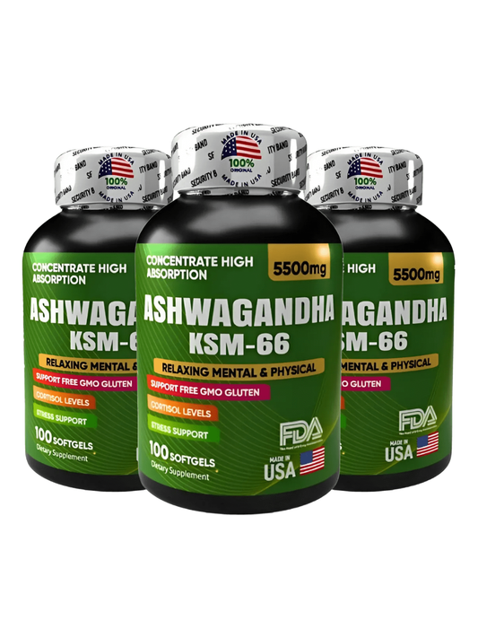 Ashwagandha Original KSM66 X 3 unidades