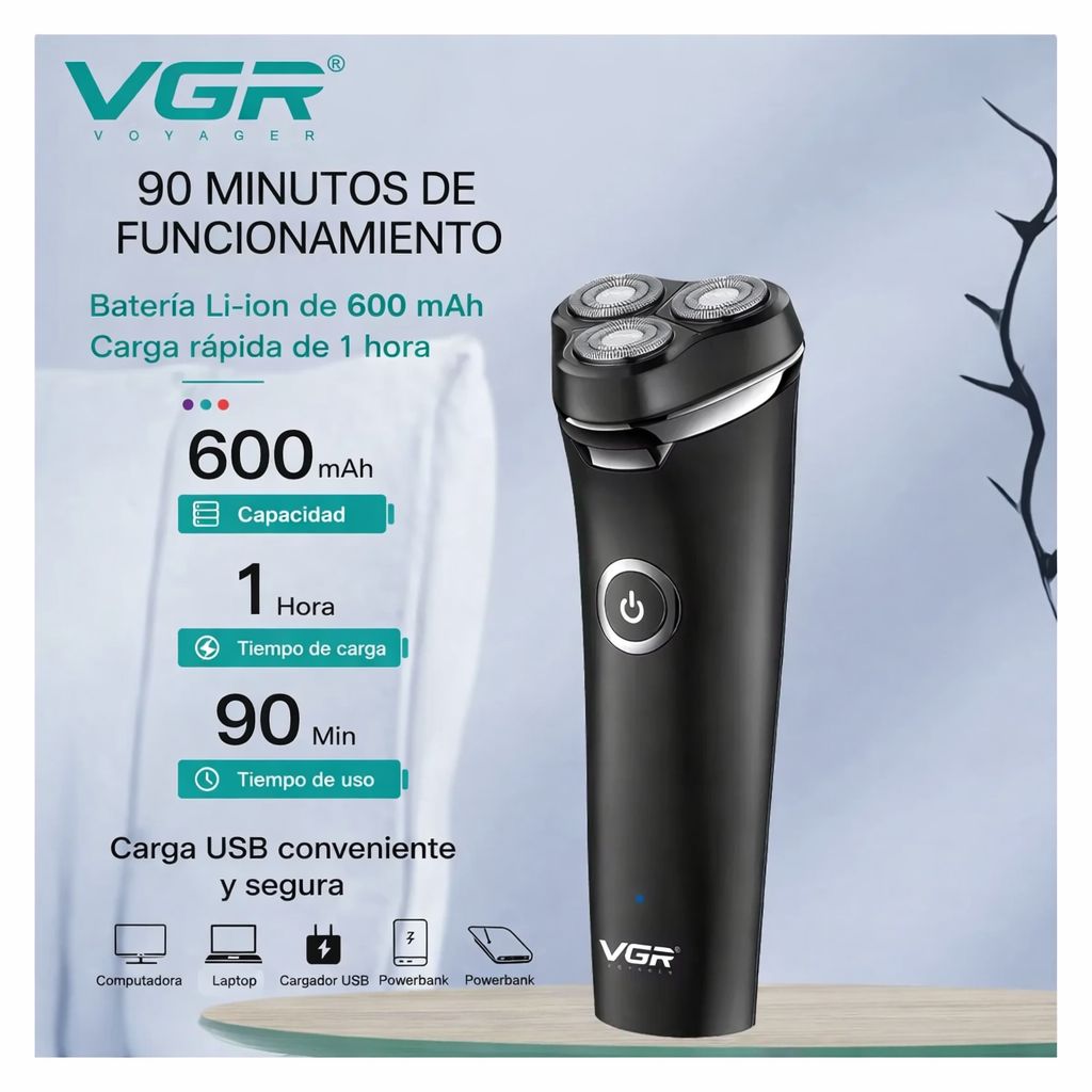VGR-319 - Afeitadora Eléctrica