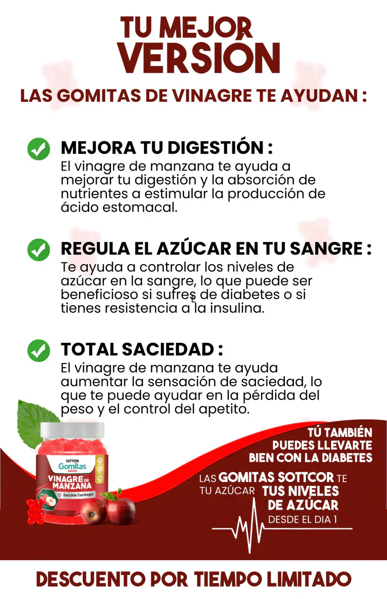 Gomitas Vinagre Manzana + Vitamina C