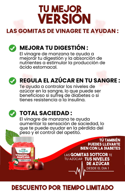 Gomitas Vinagre Manzana + Vitamina C