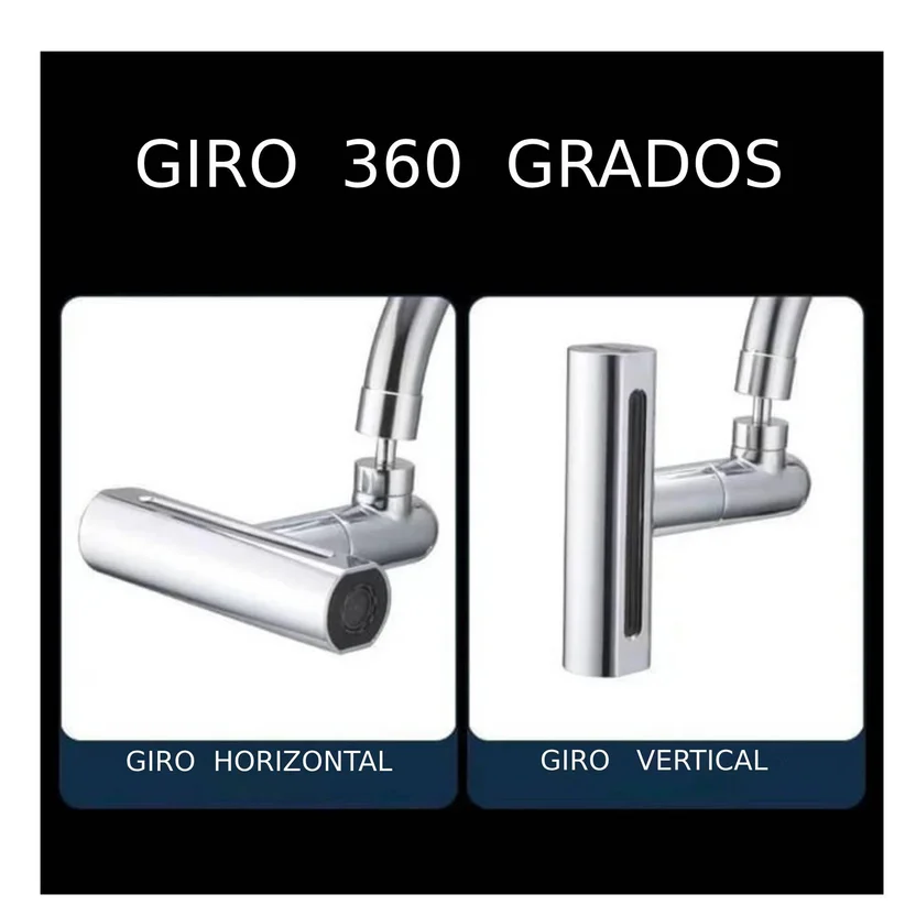 Adaptador Extensor Para Grifo 4 en 1 Giratorio 360°