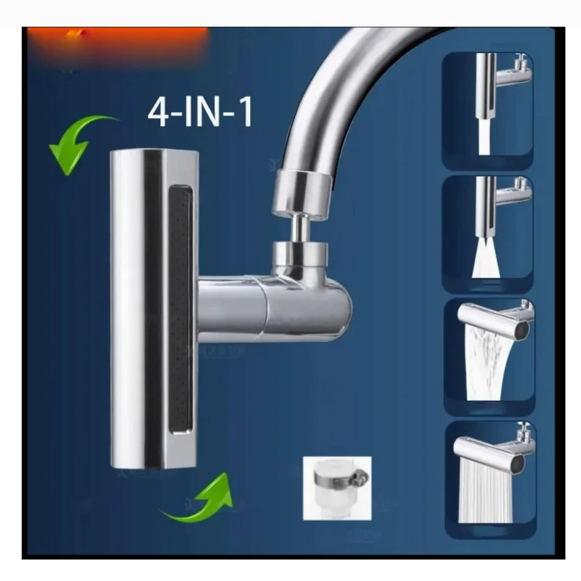Adaptador Extensor Para Grifo 4 en 1 Giratorio 360°